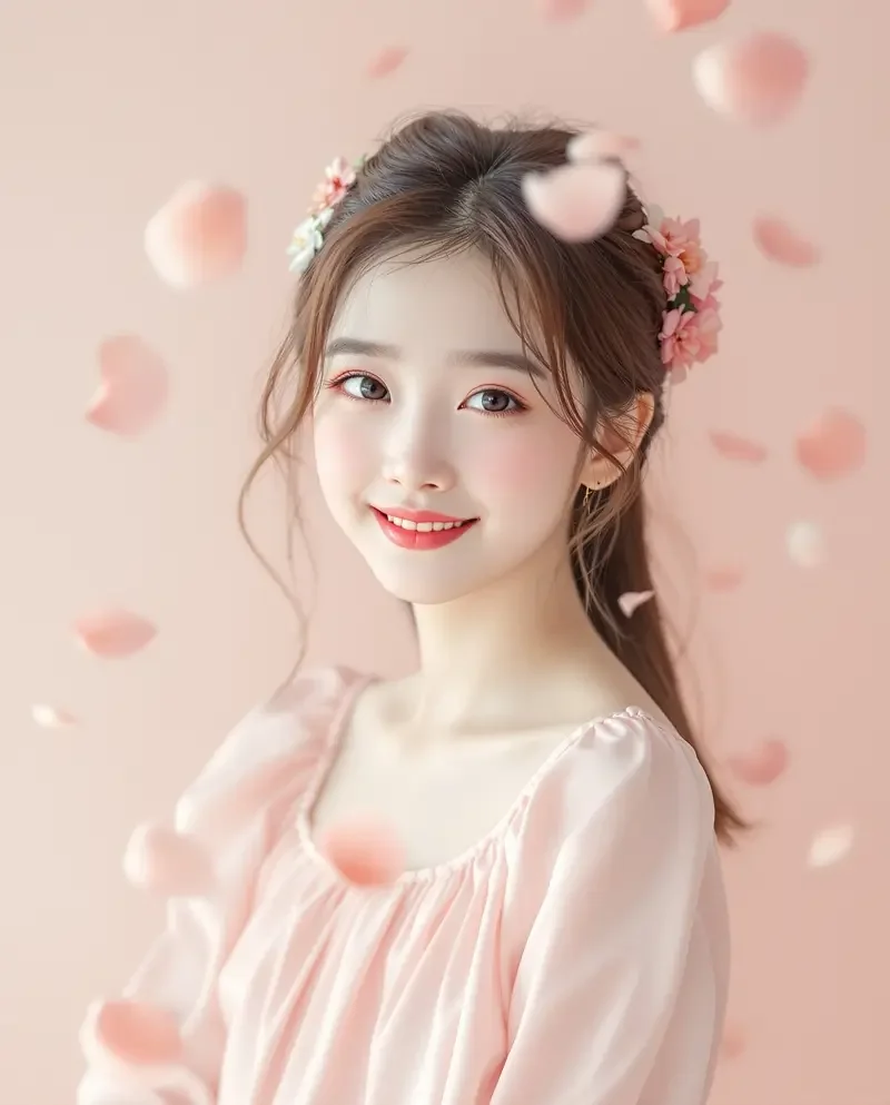 甜美少女写真封面