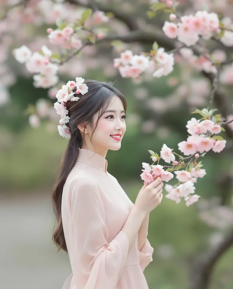 桃花初遇甜美少女写真封面